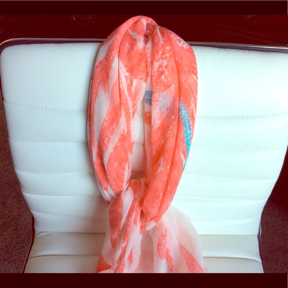 Feather Print Scarf